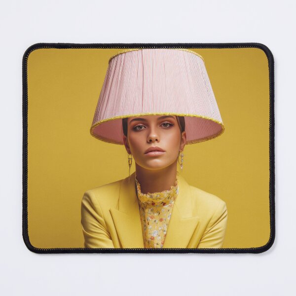 Item preview, Model poses with lampshade designed and sold by anytka.