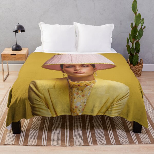 Item preview, Model poses with lampshade designed and sold by anytka.