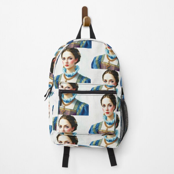 Item preview, Tudor Era Courtier woman in a beautiful period dress portrait art designed and sold by Vintage Designs +.