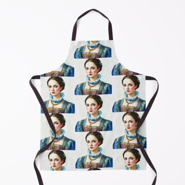Item preview, Tudor Era Courtier woman in a beautiful period dress portrait art designed and sold by Vintage Designs +.