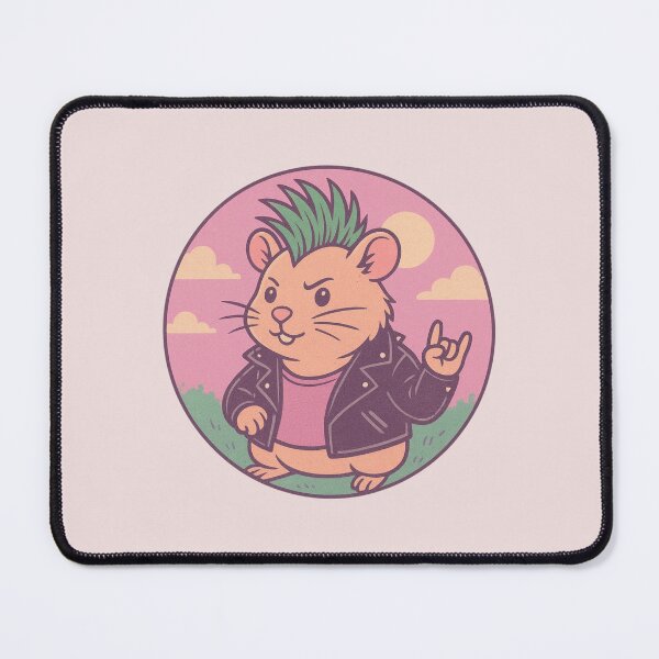 Item preview, Cute Punk Rock Hamster designed and sold by Planetporridge.