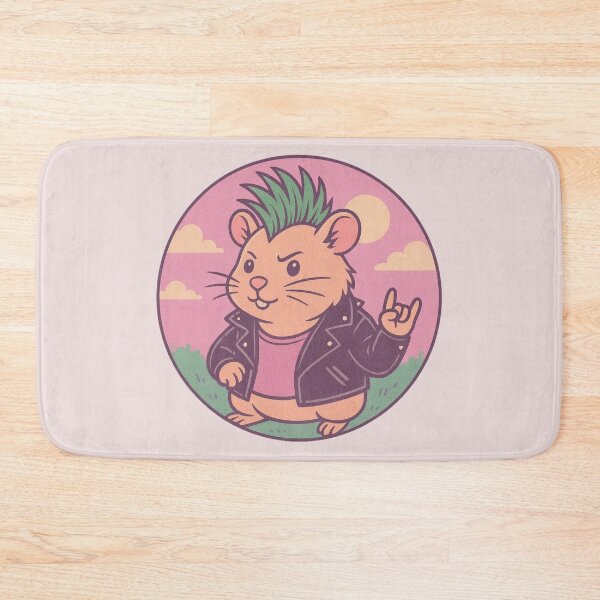 Item preview, Cute Punk Rock Hamster designed and sold by Planetporridge.