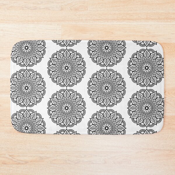 Item preview, Black & white flower mandala designed and sold by Gradasdaughter.
