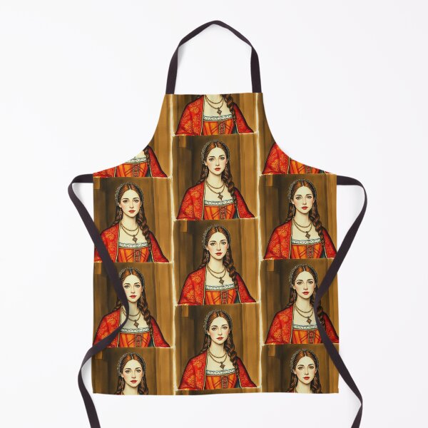 Item preview, Tudor Era Courtier woman in a beautiful period dress portrait art designed and sold by Vintage Designs +.