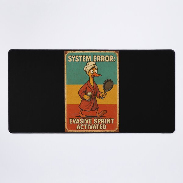 Item preview, Retro Duck Panic System error: Evasive Sprint Activated designed and sold by Galskap.
