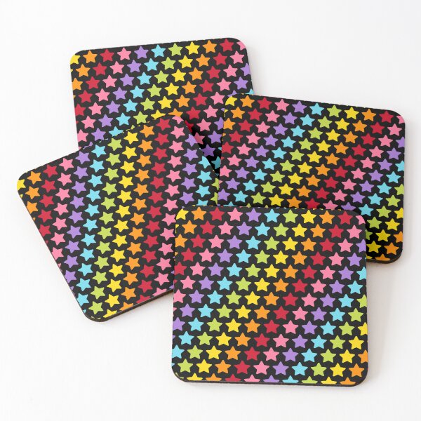 Item preview, Multi Colored Stars Background Star Rainbow Print  designed and sold by bestggraphico.