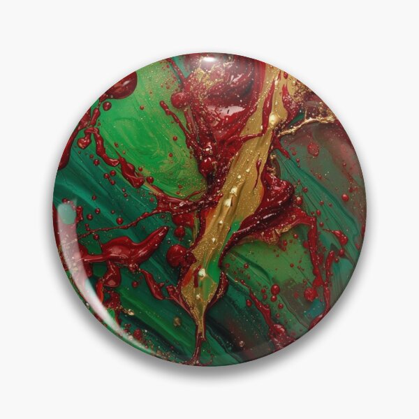 Item preview, Red Green Gold Paint Splash designed and sold by Harmonic_Layers.