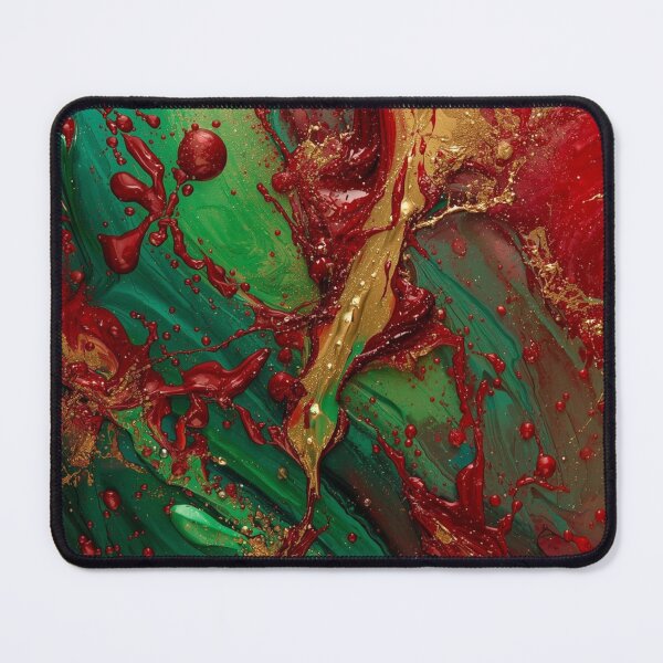 Item preview, Red Green Gold Paint Splash designed and sold by Harmonic_Layers.