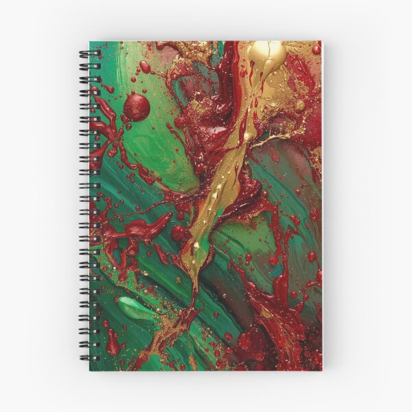 Item preview, Red Green Gold Paint Splash designed and sold by Harmonic_Layers.