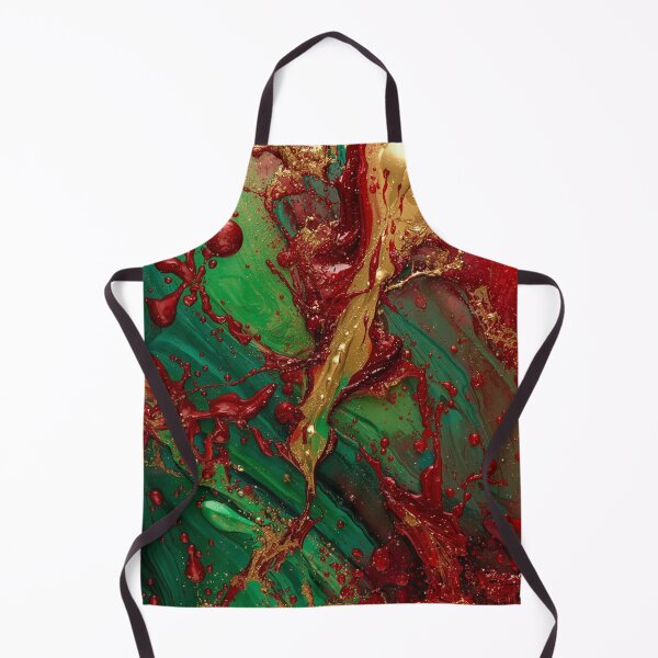 Item preview, Red Green Gold Paint Splash designed and sold by Harmonic_Layers.