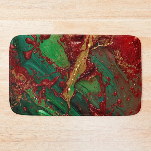 Item preview, Red Green Gold Paint Splash designed and sold by Harmonic_Layers.
