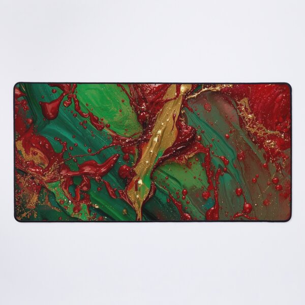 Item preview, Red Green Gold Paint Splash designed and sold by Harmonic_Layers.