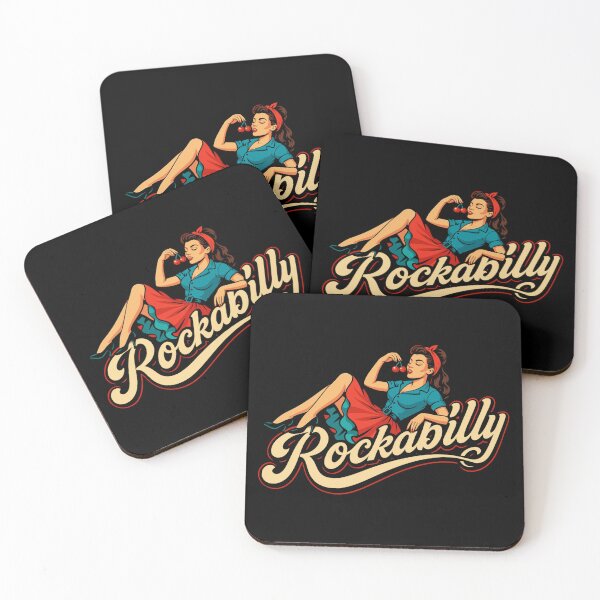 Item preview, Rockabilly woman 50s lying down, petticoat, gift designed and sold by Pineapple-Tree.