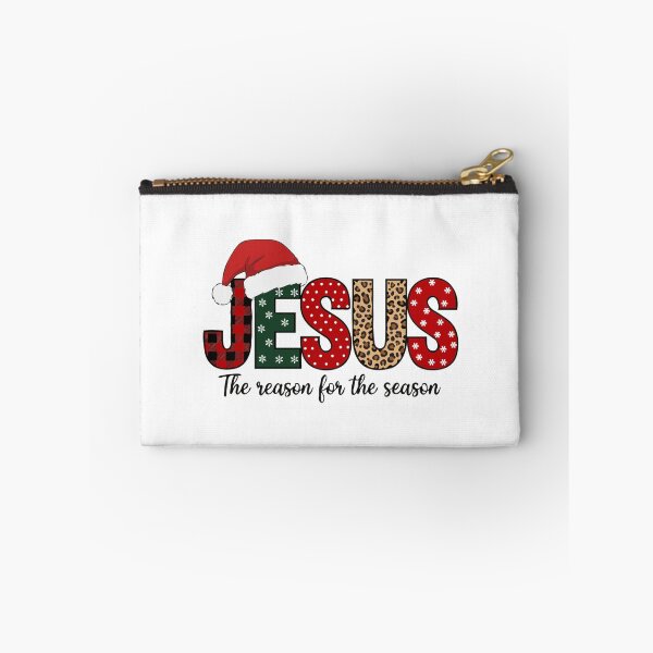 Item preview, "JESUS" The Reason for the Season Christmas Plaid & Snowflakes designed and sold by The Real Life Symphony.