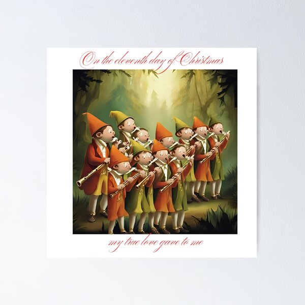 Item preview, On the Eleventh Day of Christmas, Pipers Piping designed and sold by Lisie24.