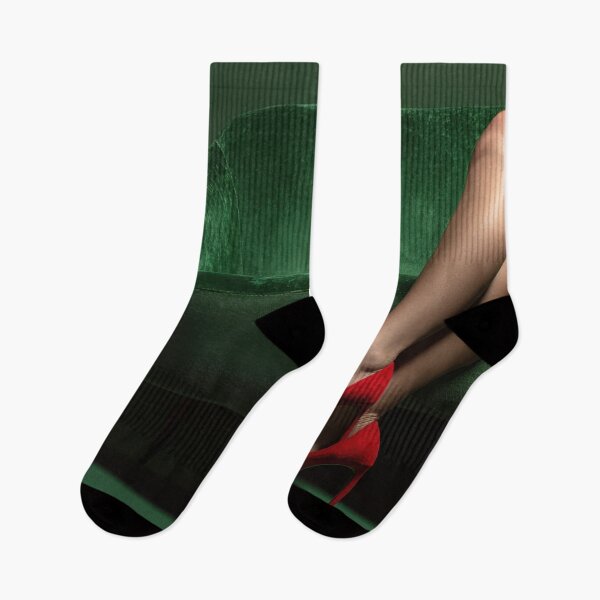 Item preview, Red heels on green couch designed and sold by anytka.