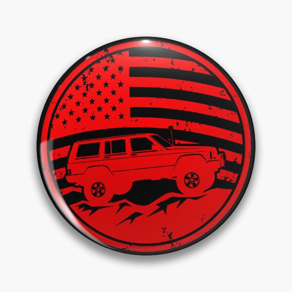 Item preview, Copy of American Flag Cherokee XJ Off-Road Badge T-Shirt W designed and sold by Off-Road-Zone.
