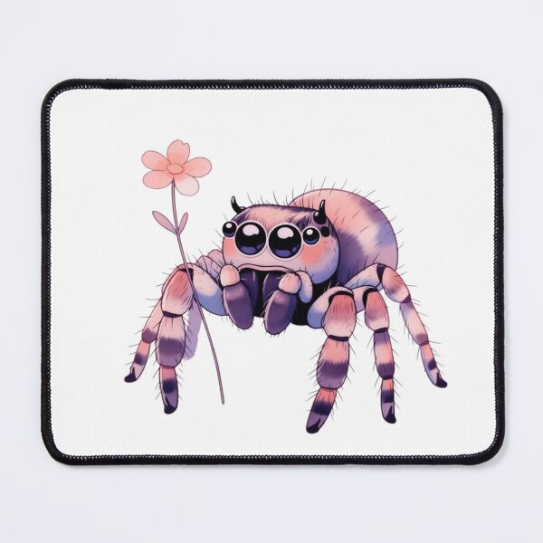 Item preview, Adorable Kawaii Jumping Spider Art Cute Fluffy Pet Arachnid Lover Gift designed and sold by GeniePixel.