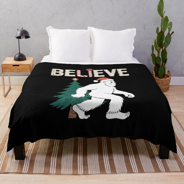 Item preview, Believe Bigfoot Sasquatch Yeti Santa Hat Christmas Pajamas designed and sold by VasilisLamArt.