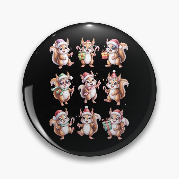 Artikelvorschau, Weihnachtslichter mit Eichhörnchen – Eichhörnchenliebhaber entworfen und verkauft von AnixieArtFun.