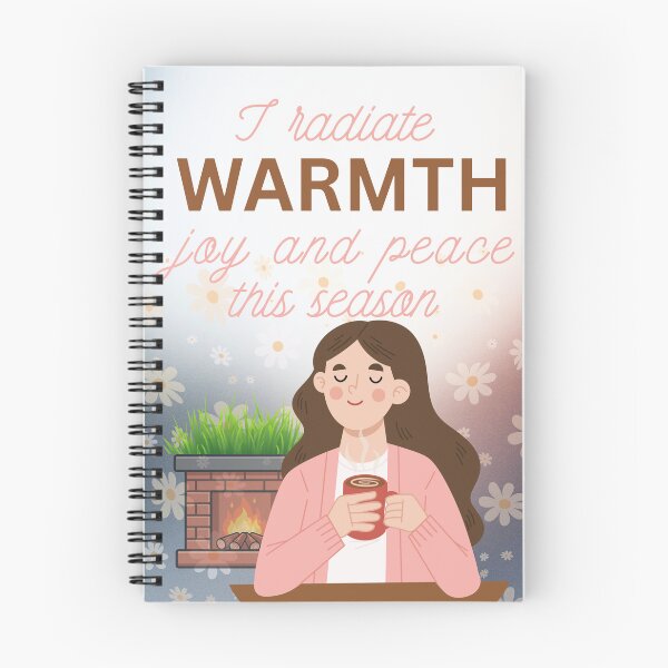 Item preview, Radiate warmth- Christmas festive spiral note books designed and sold by AadimByManisha.