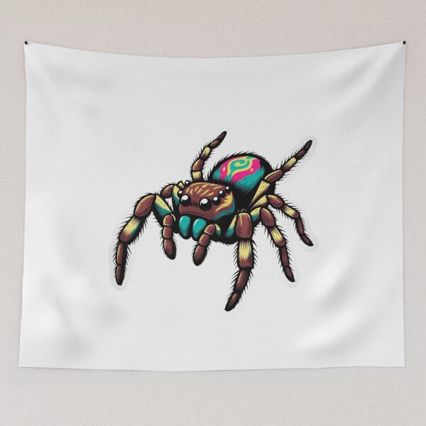 Item preview, Modern Geometric Jumping Spider Vector Art Abstract Arachnid Design designed and sold by GeniePixel.