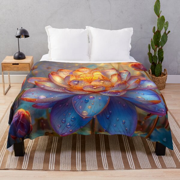 Item preview, Purple Lotus on Blue Lake at Sunrise designed and sold by MargaretWiktor.