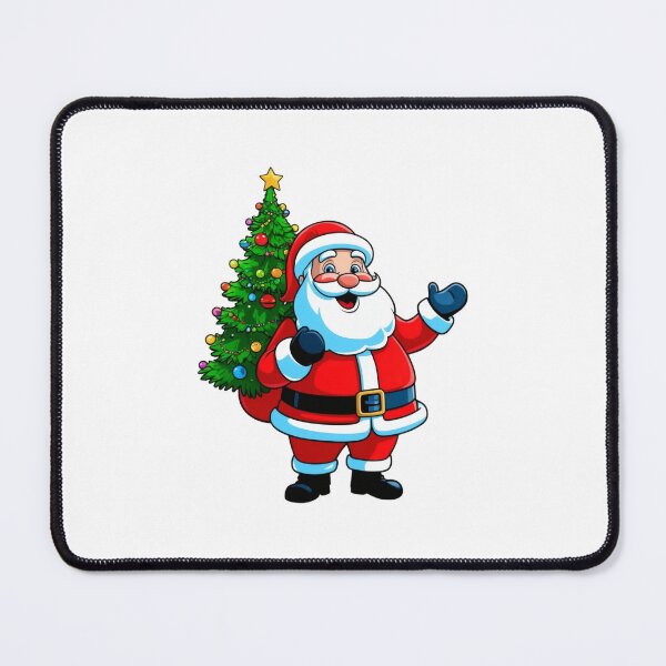 Item preview, Cheerful Santa Claus with Christmas Tree Sticker designed and sold by KeepDream.