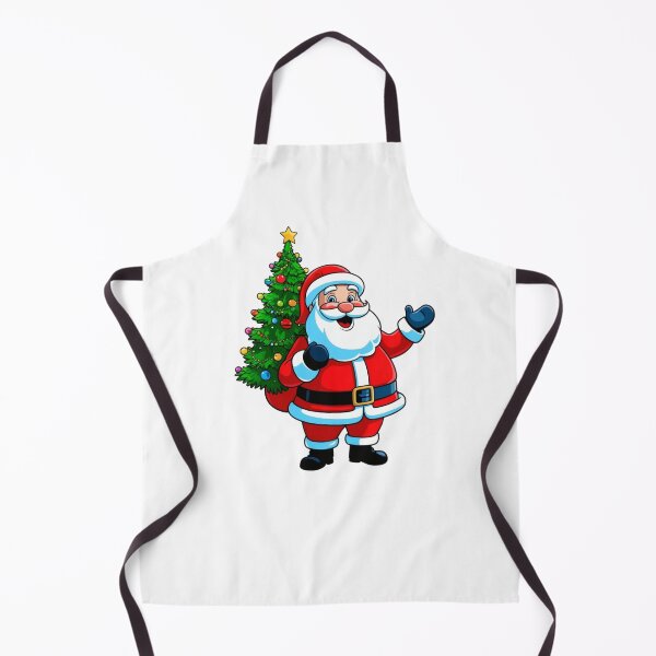 Item preview, Cheerful Santa Claus with Christmas Tree Sticker designed and sold by KeepDream.