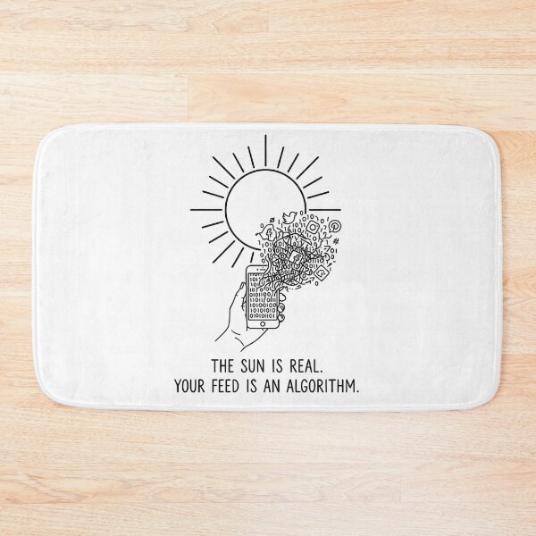 Item preview, Sun vs Algorithm - Minimalist Reality Check designed and sold by BloomKind.