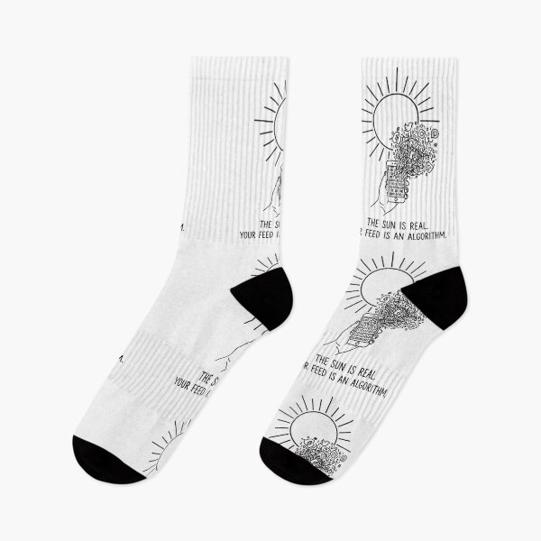 Item preview, Sun vs Algorithm - Minimalist Reality Check designed and sold by BloomKind.