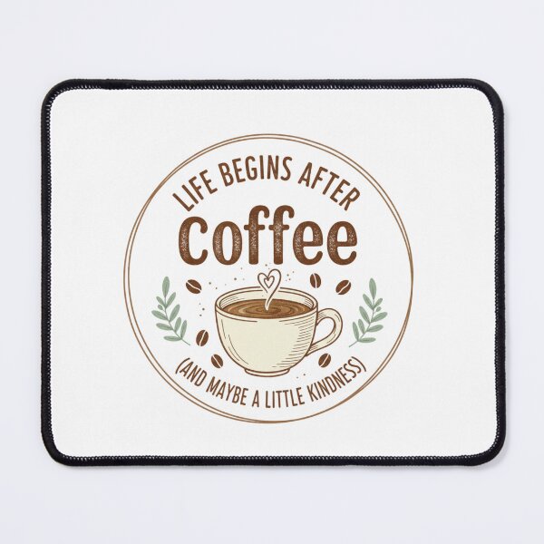 Item preview, life begins after coffee and maybe a little kindness t-shirt designed and sold by TheHappyHaul.