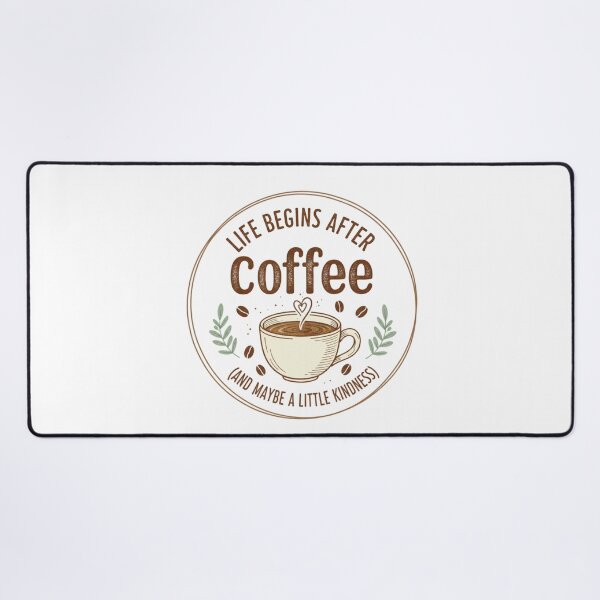 Item preview, life begins after coffee and maybe a little kindness t-shirt designed and sold by TheHappyHaul.