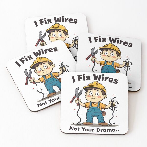 Item preview, I Fix Wires Not Your Drama Funny Electrician T-Shirt designed and sold by Design-Pro-21.