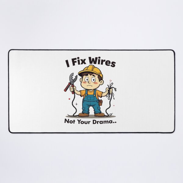 Item preview, I Fix Wires Not Your Drama Funny Electrician T-Shirt designed and sold by Design-Pro-21.