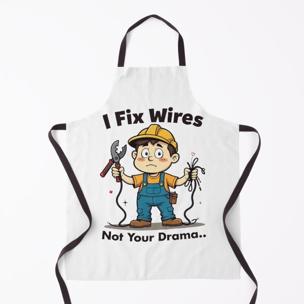Item preview, I Fix Wires Not Your Drama Funny Electrician T-Shirt designed and sold by Design-Pro-21.