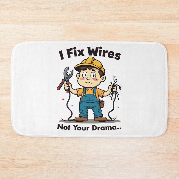 Item preview, I Fix Wires Not Your Drama Funny Electrician T-Shirt designed and sold by Design-Pro-21.
