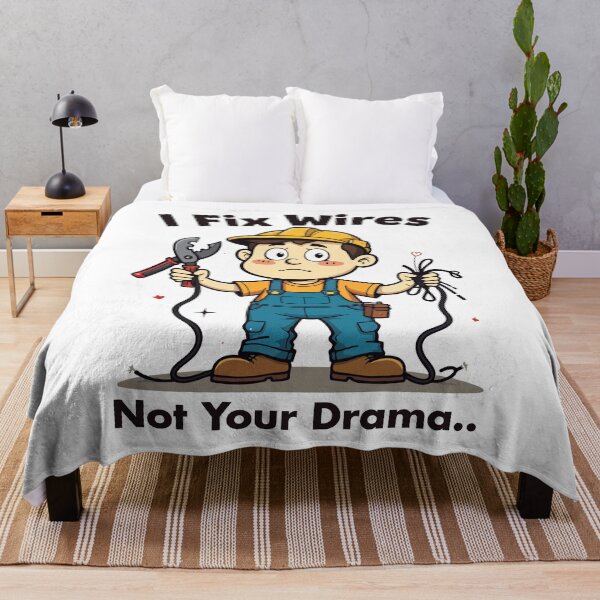 Item preview, I Fix Wires Not Your Drama Funny Electrician T-Shirt designed and sold by Design-Pro-21.