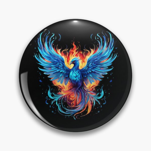 Item preview, Cool Blue Phoenix designed and sold by Planetporridge.