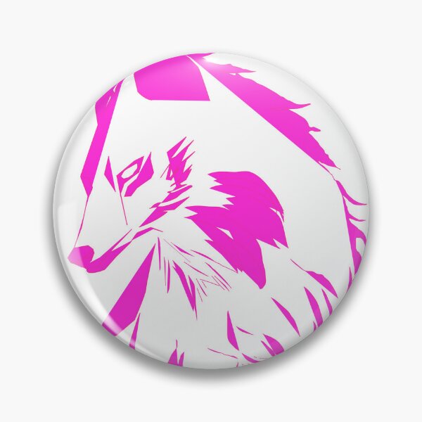 Item preview, Pink lined vector wolf designed and sold by Starphil.