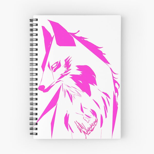 Item preview, Pink lined vector wolf designed and sold by Starphil.