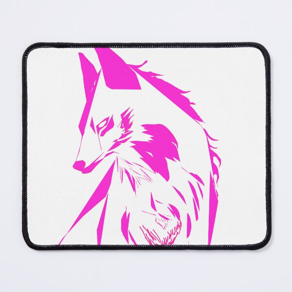 Item preview, Pink lined vector wolf designed and sold by Starphil.
