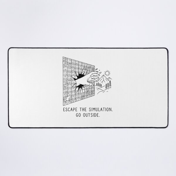 Item preview, Escape The Simulation - Minimalist Reality Check designed and sold by BloomKind.