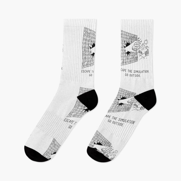 Item preview, Escape The Simulation - Minimalist Reality Check designed and sold by BloomKind.