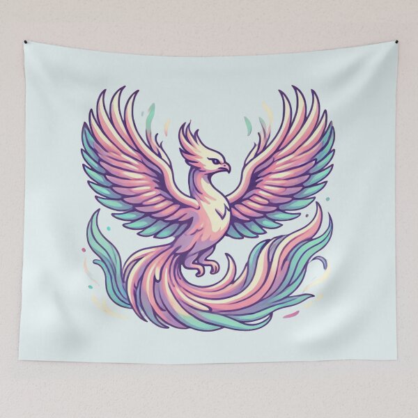 Item preview, Cool Pastel Phoenix designed and sold by Planetporridge.
