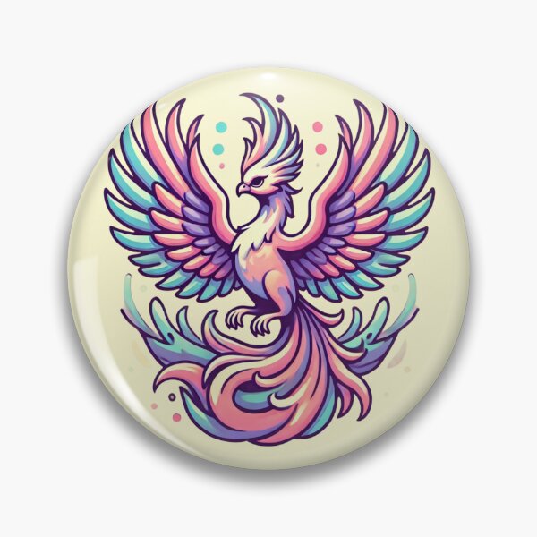Item preview, Colorful Pastel Phoenix designed and sold by Planetporridge.