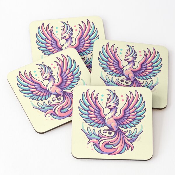 Item preview, Colorful Pastel Phoenix designed and sold by Planetporridge.