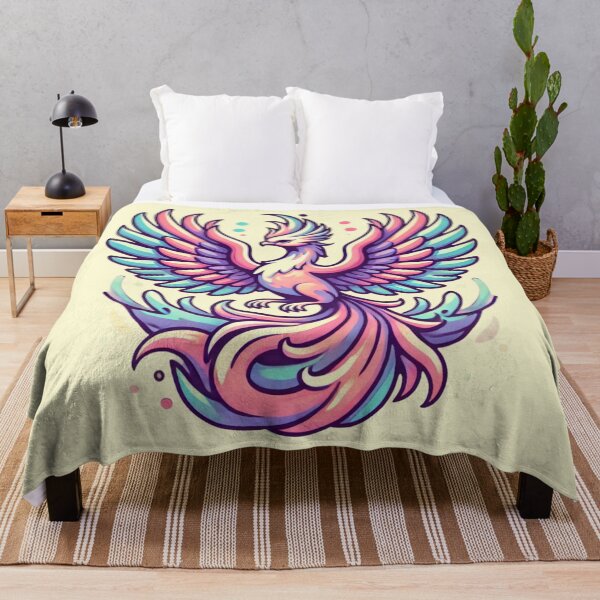 Item preview, Colorful Pastel Phoenix designed and sold by Planetporridge.