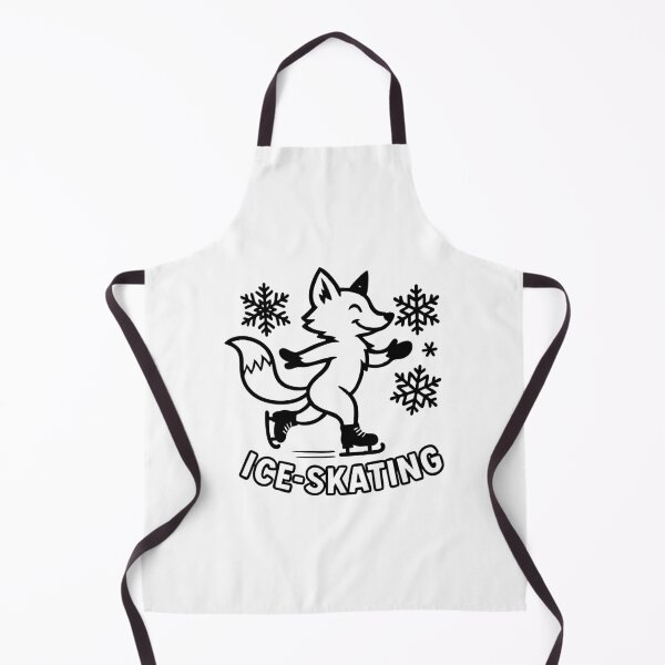 Item preview, Fox ice skating with snowflakes funny Christmas  designed and sold by CloudyPress.