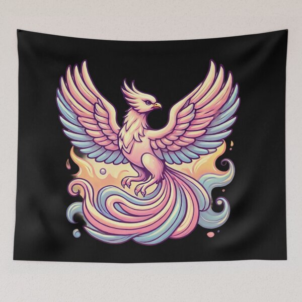 Item preview, Cute Pastel Phoenix designed and sold by Planetporridge.
